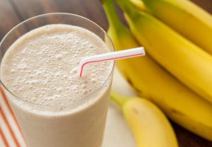 Banana smoothie welcome drinks