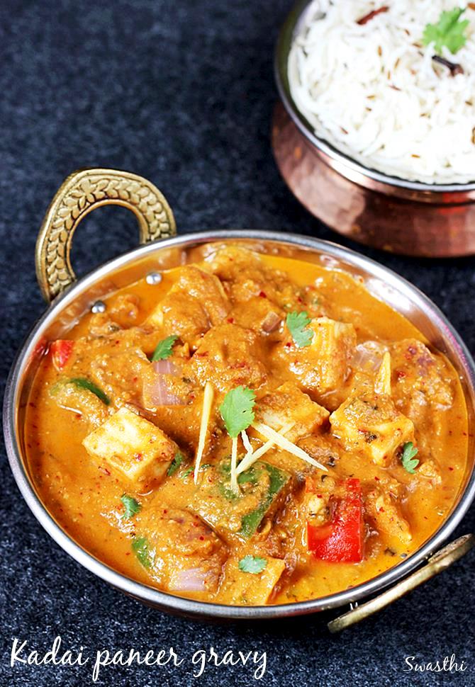 Indian Tofu Kadai Recipe - Swasthi's Recipes